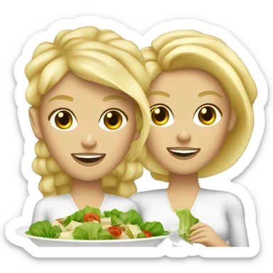 two blondes who love caesar salad sticker