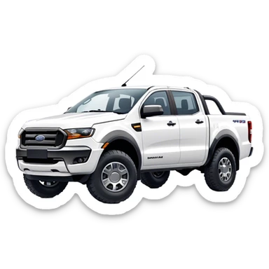 Ford Ranger - Ford (Model Year: 2024) (Iconic colour: White) sticker