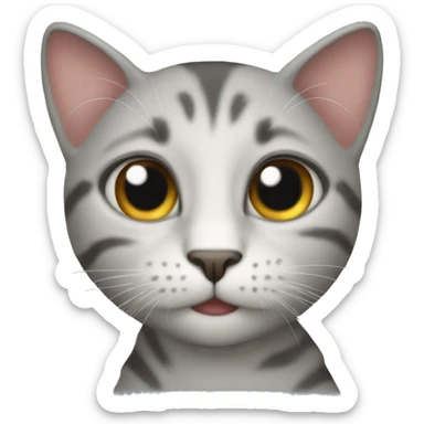 Een kat sticker