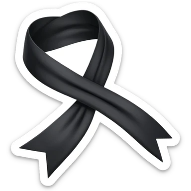 Lazo Negro luto sticker