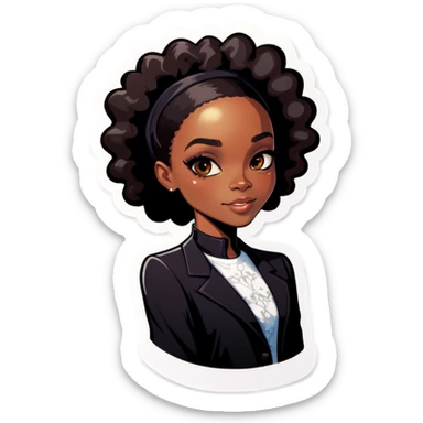 Pretty black girl  sticker