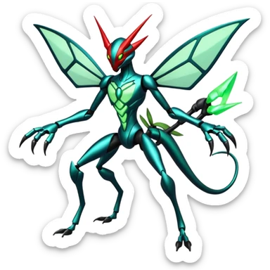 Scizor-Deoxys-Scyther-Darkrai-Fusion sticker