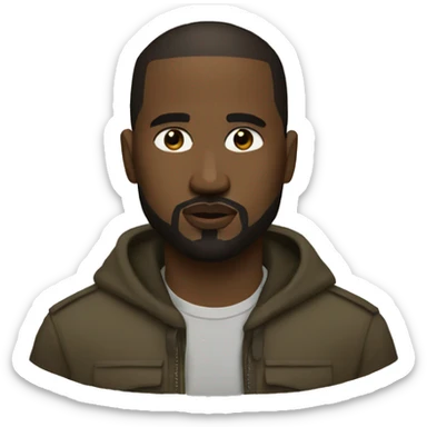 kayne west sticker