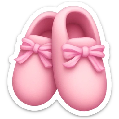 Baby slipper sticker