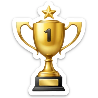 Trophy that says "#1 asar" sticker
