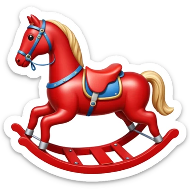 red Rocking Horse sticker