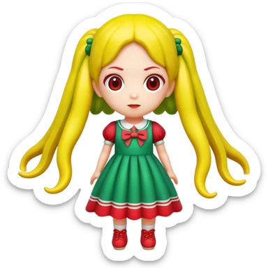 Squid Game giant doll from Red Light Green Light game sticker