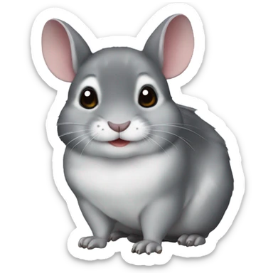 gringleberry chinchila sticker