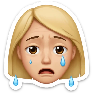 tears through cringe  sticker