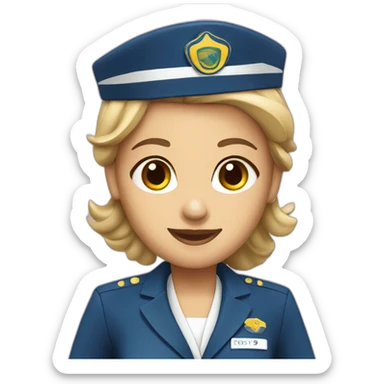 stewardess sticker