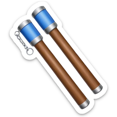 two police baton sticker