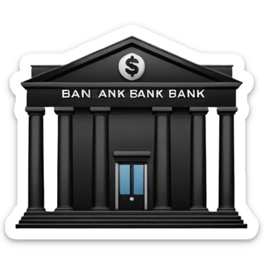 Emoji de banco estilo iOS OSEA UN BANCO, LA ESTRUCTURA NO UNA CARA sticker
