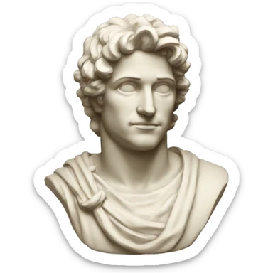 Apollo bust  sticker