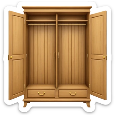 wooden wardrobe sticker