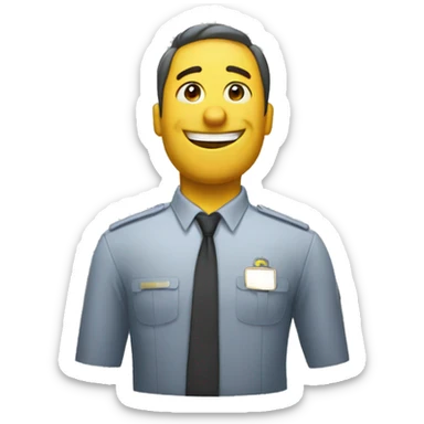 Oficinista riendo sticker