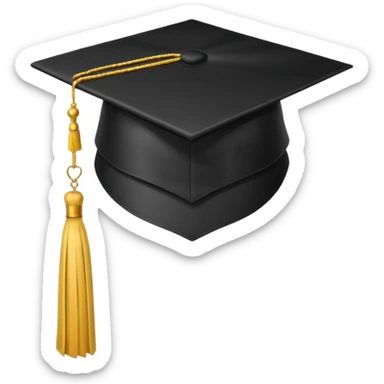 graduate cap digital sticker