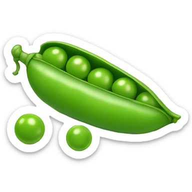 Pea pod sticker