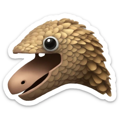  pangolin mask sticker