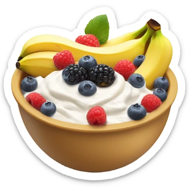 Greek yogurt bowl sticker