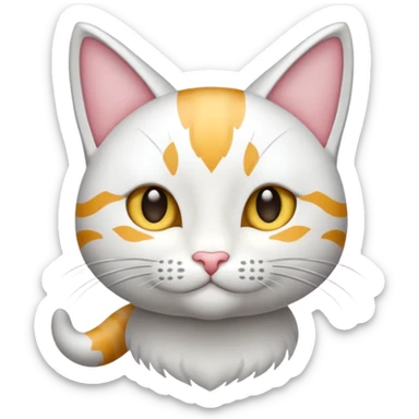 мордочка счастливого котика sticker