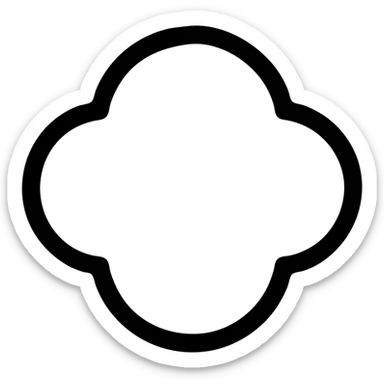 облако 4 выступами sticker