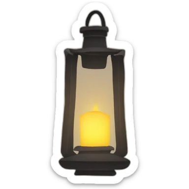 christianity Lantern Light A lantern illuminating a dark path sticker