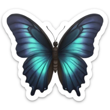 Mariposa negra astetics sticker