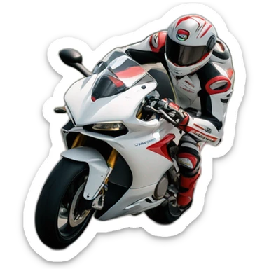 Dauphin sur Ducati sticker