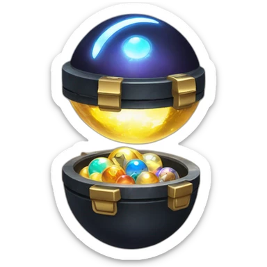 Pokemon Game LootCase Color Obsidian Rich Treasure Legendary Epic Pokeballs and Pokemons Inside this have Shiny Glow sticker