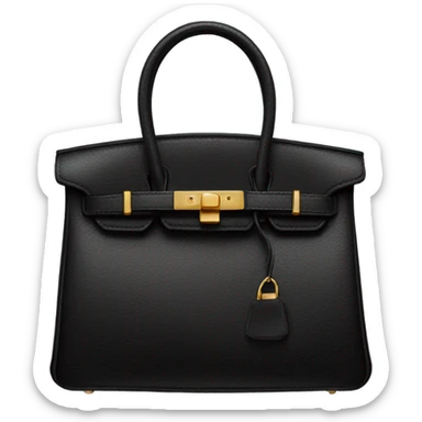 Black birkin bag  sticker