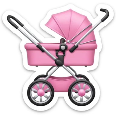 Pink stroller sticker