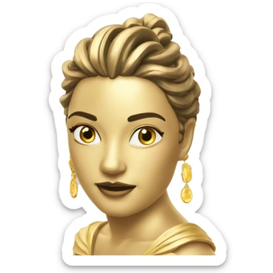 golden nymphe from TV Festival of Monte-Carlo sticker