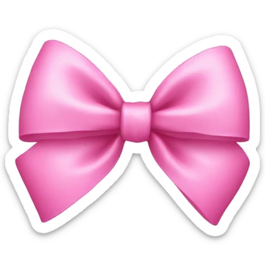 pink girly bow sticker