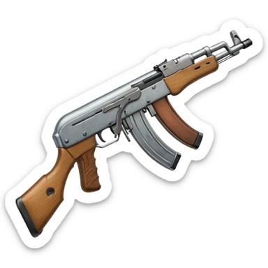 Realistic akm 47 sticker