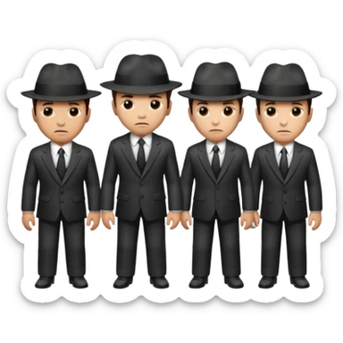 4 mafia members sticker