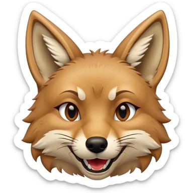 Coyote Winking sticker