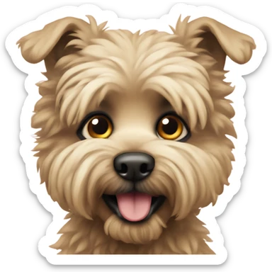 Caniche con anteojos sticker