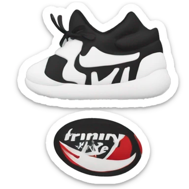 Nike logo black symbol sticker