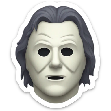 michael-myers-mask sticker