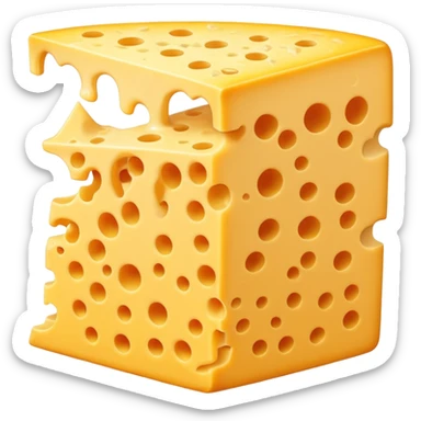 Grated cheese sticker