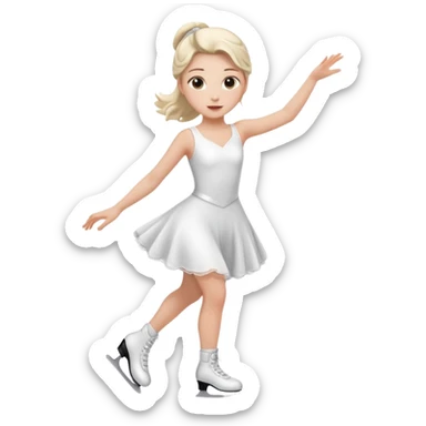 Girl figure Skating  sticker