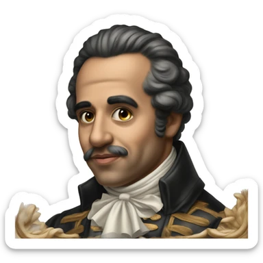 josé Campeche y Jordán, is the first known Puerto Rican visual artist and considered by art critics as one of the best rococo artists in the Americas. sticker