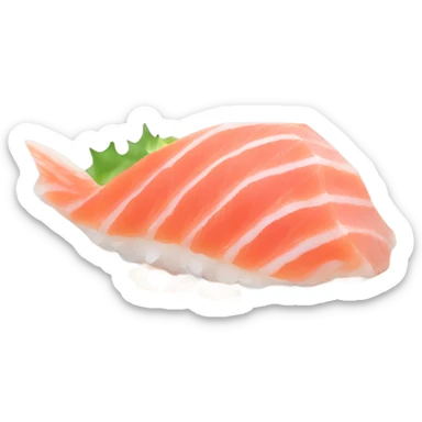 A chic single serving of otoro sashimi sticker