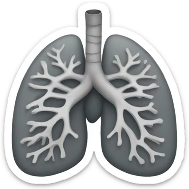Grey lungs  sticker