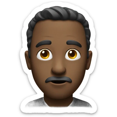 Thinking aloud and looking puzzled  sticker