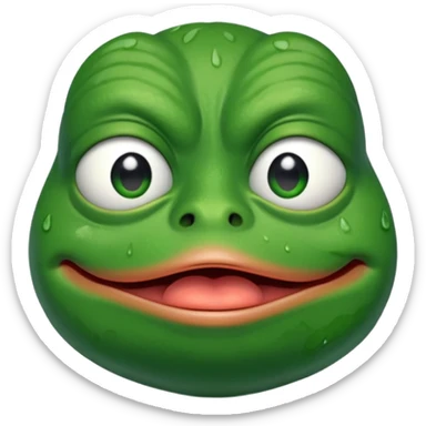 pepe the frog crying alone sticker