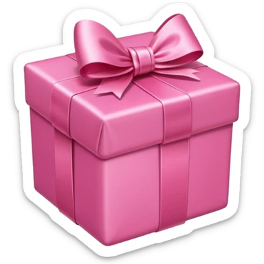 pink present sticker