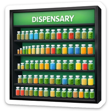 dispensary for weed sticker
