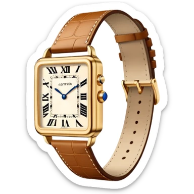 Cartier square watch  sticker
