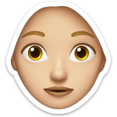 Lady long blonde hair thinking confused sticker